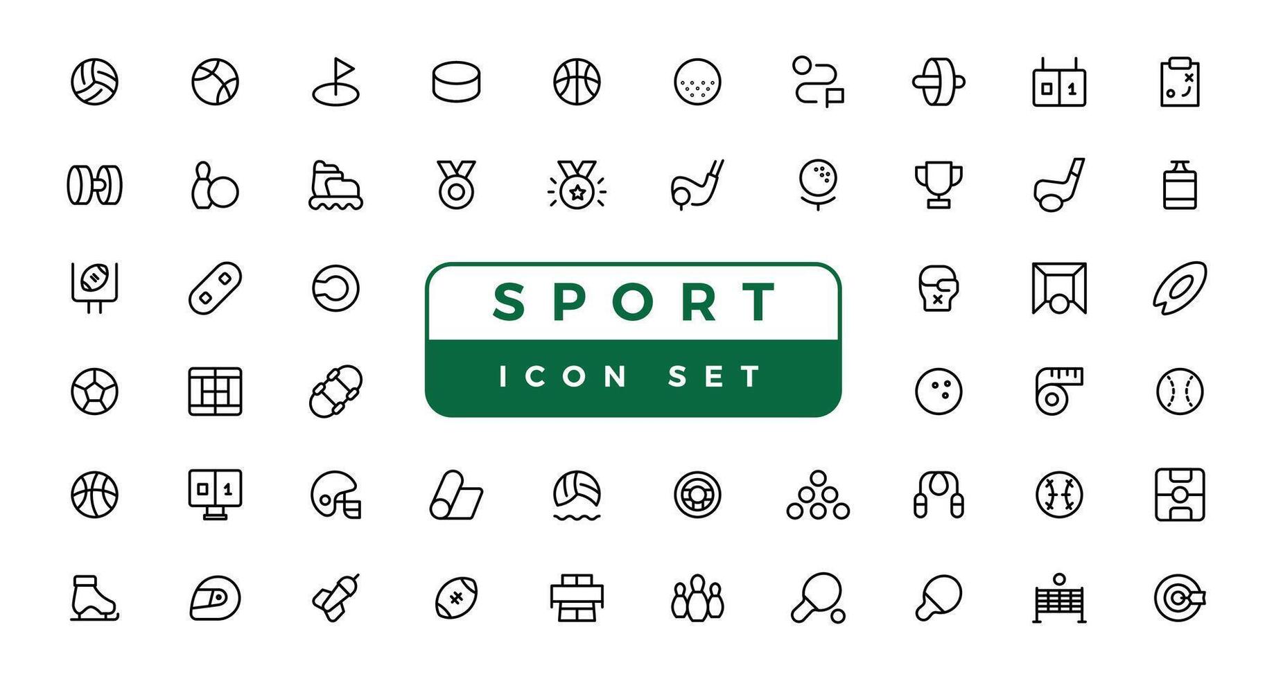 fitness and sport  icons set on white background vector