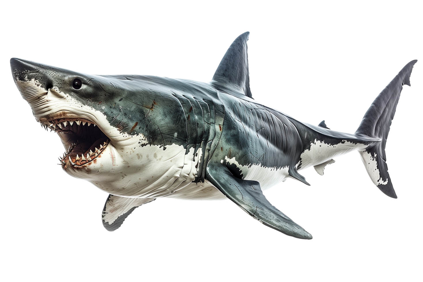 AI generated shark png image