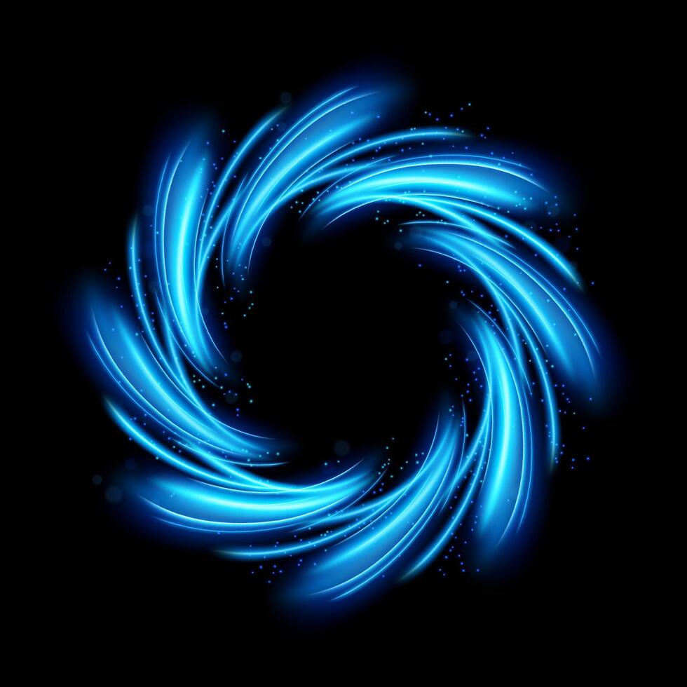 Round Blue Light Twisted, Suitable For Product Advertising, Product Design, and Other. Eps 10 Vector, Vector Illustration