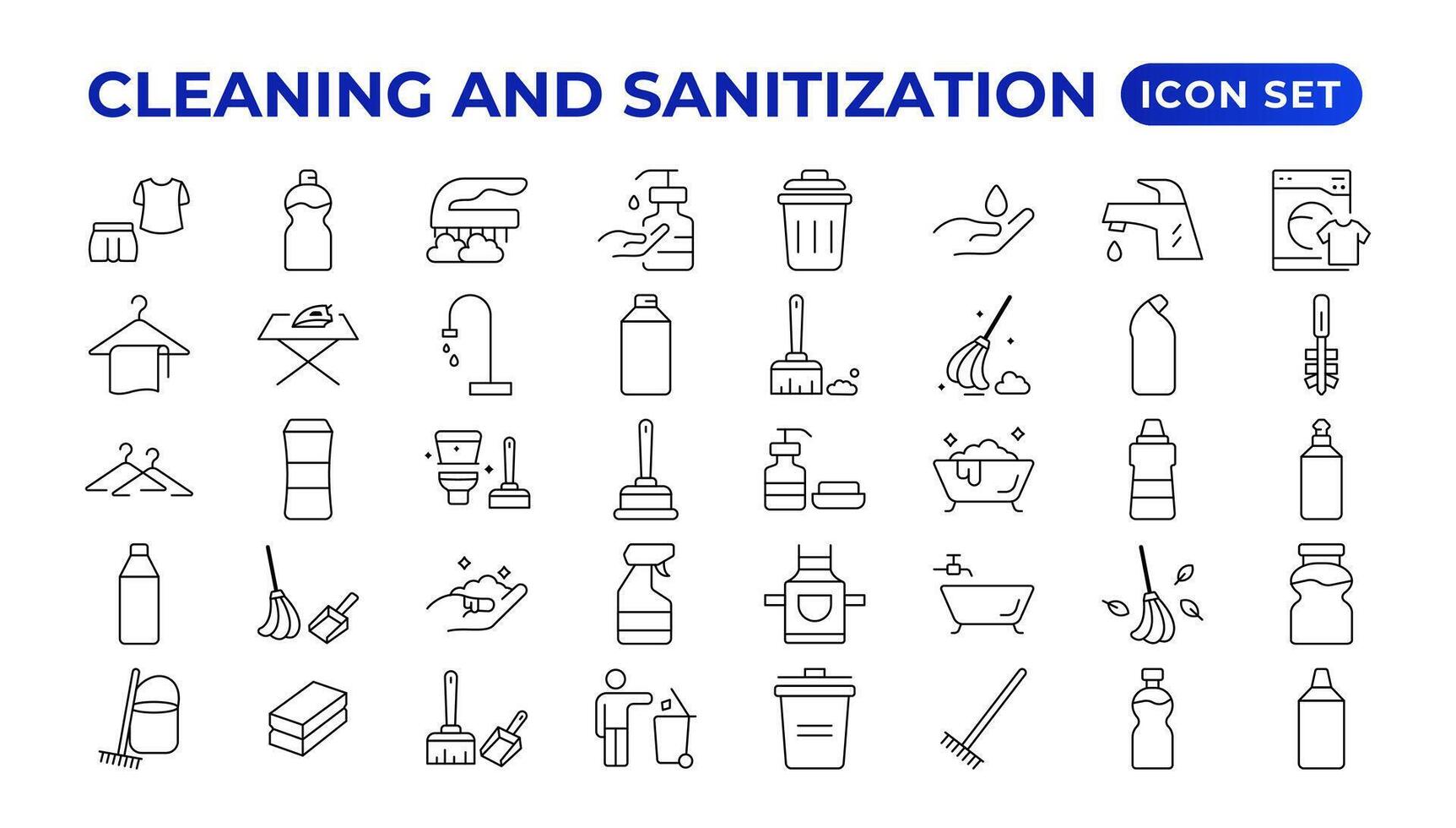 Cleaning line icons. Laundry, Window sponge, and Vacuum cleaner icons. Washing machine, Housekeeping service, and Maid cleaner equipment. Window cleaning, Wipe off, laundry washing machine. vector