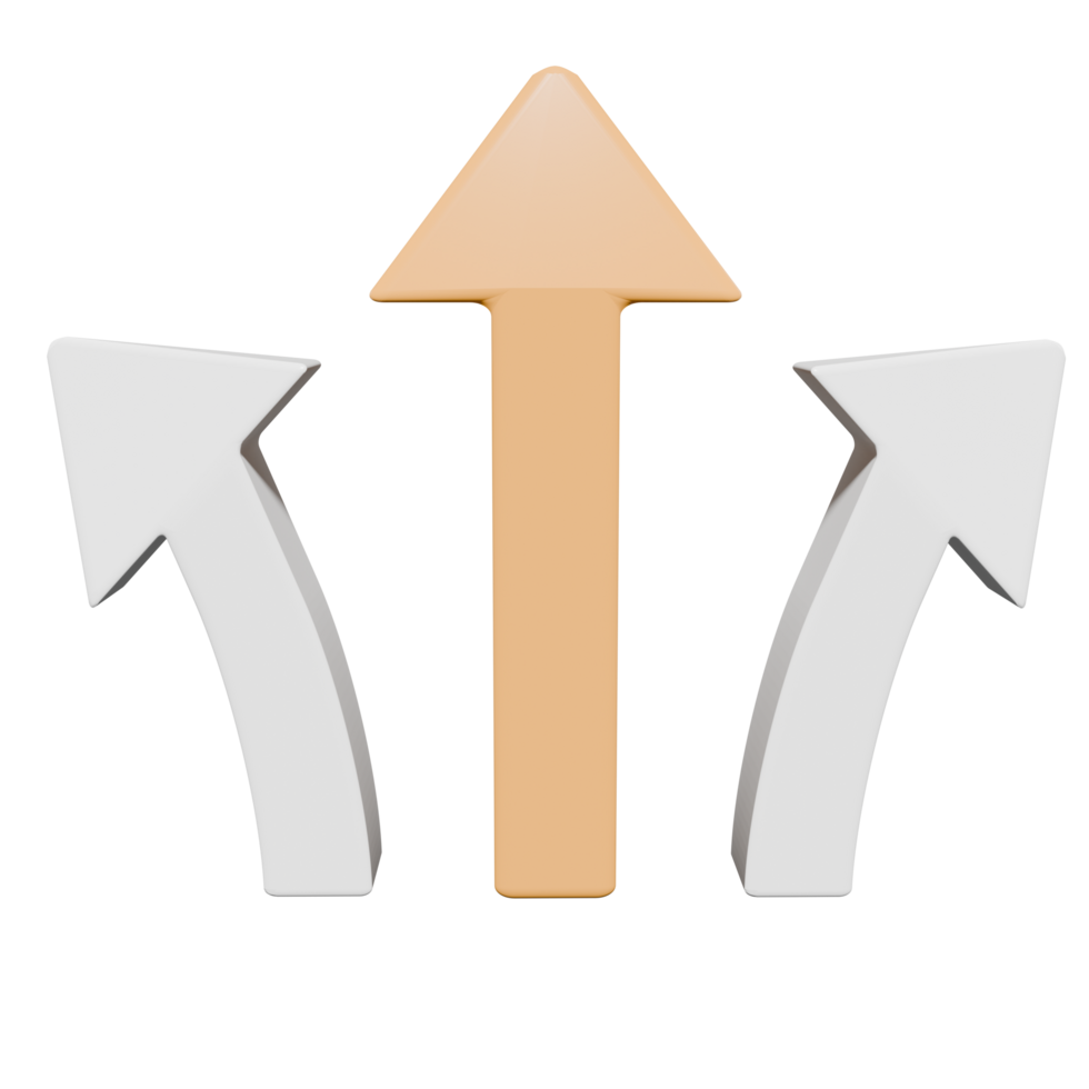 3D Direction Arrow png