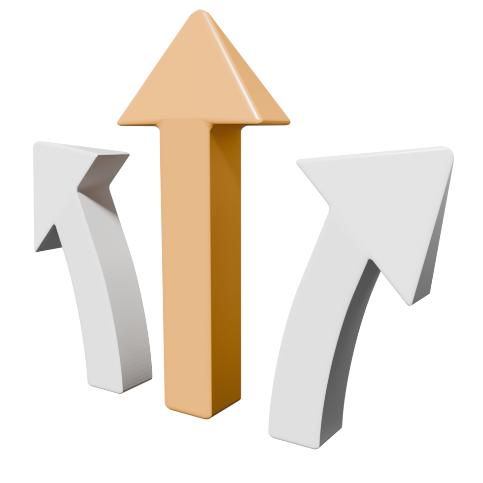 3D Direction Arrow png