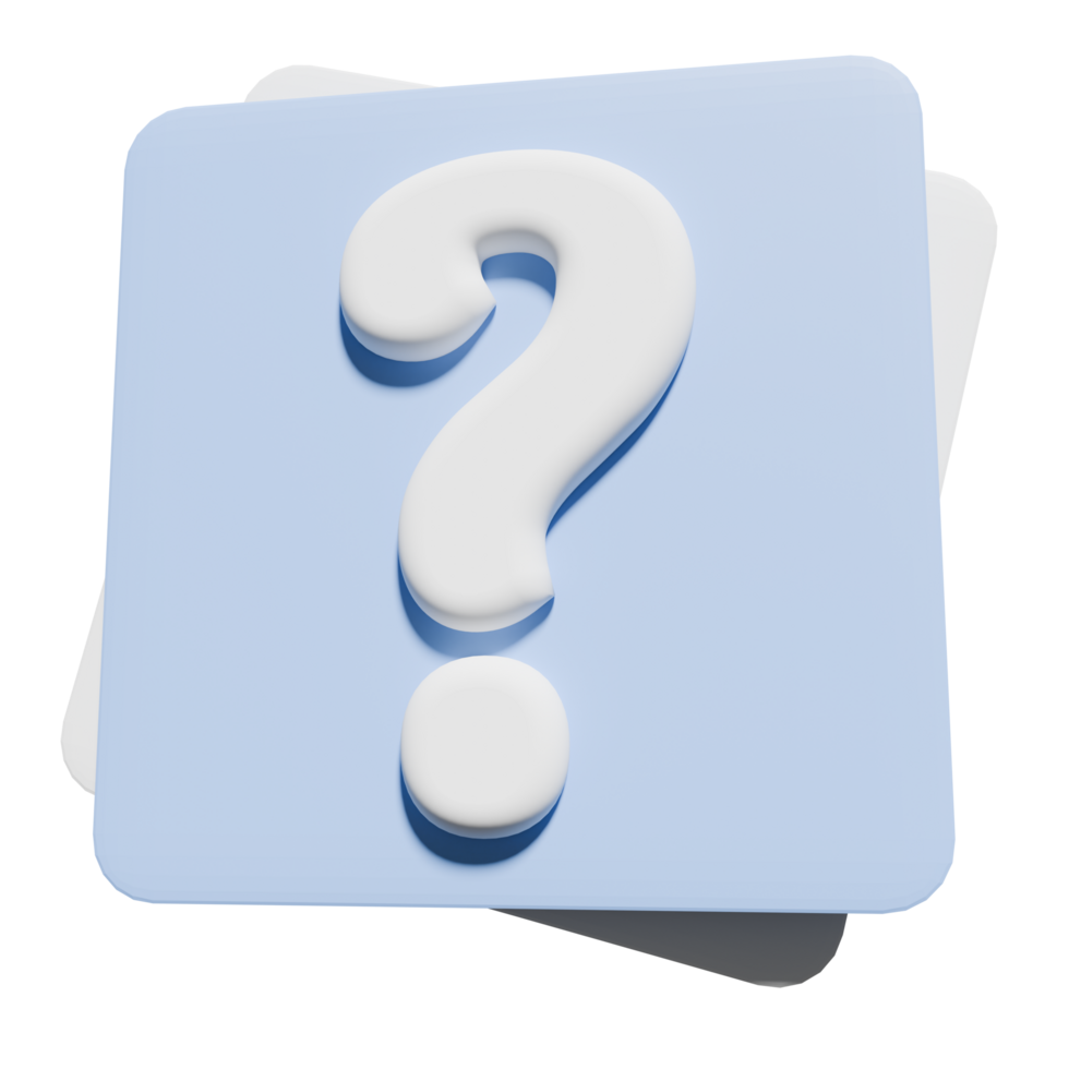 3D Question Mark png