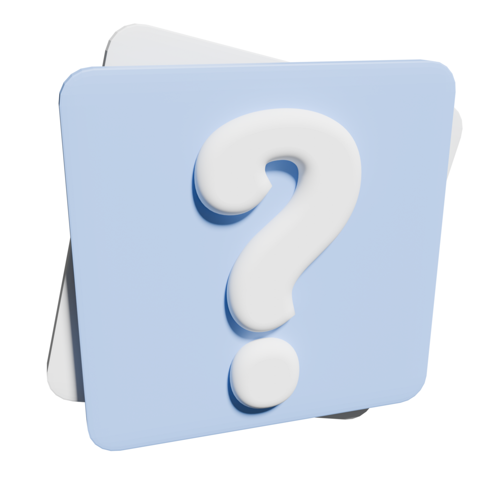 3D Question Mark png