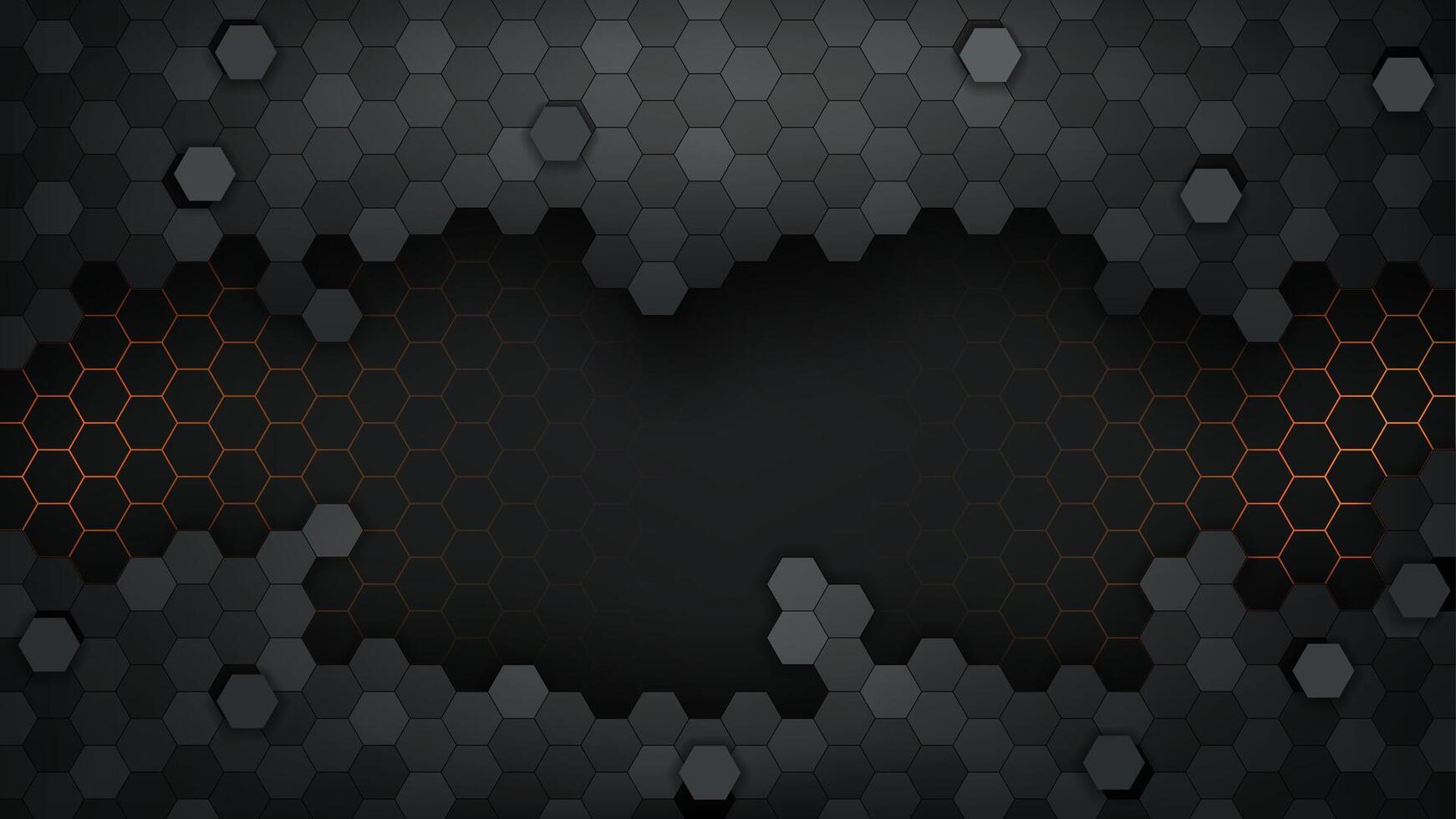 lujo hexagonal fondo, pantalla ancha fondo de pantalla, vector ilustración