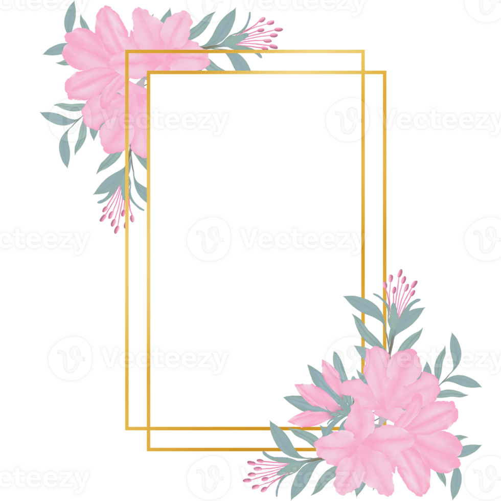 hand getekend roze azalea bloei - voorjaar bloem illustratie png