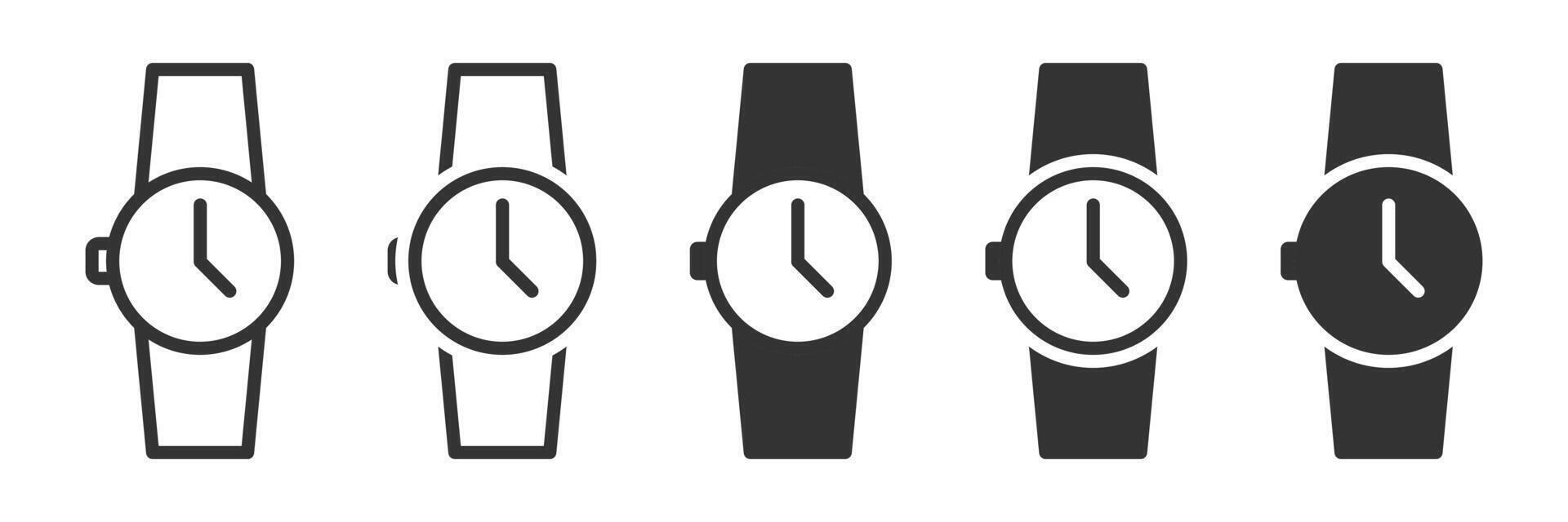 Wrist watch icon. Vector illustration.