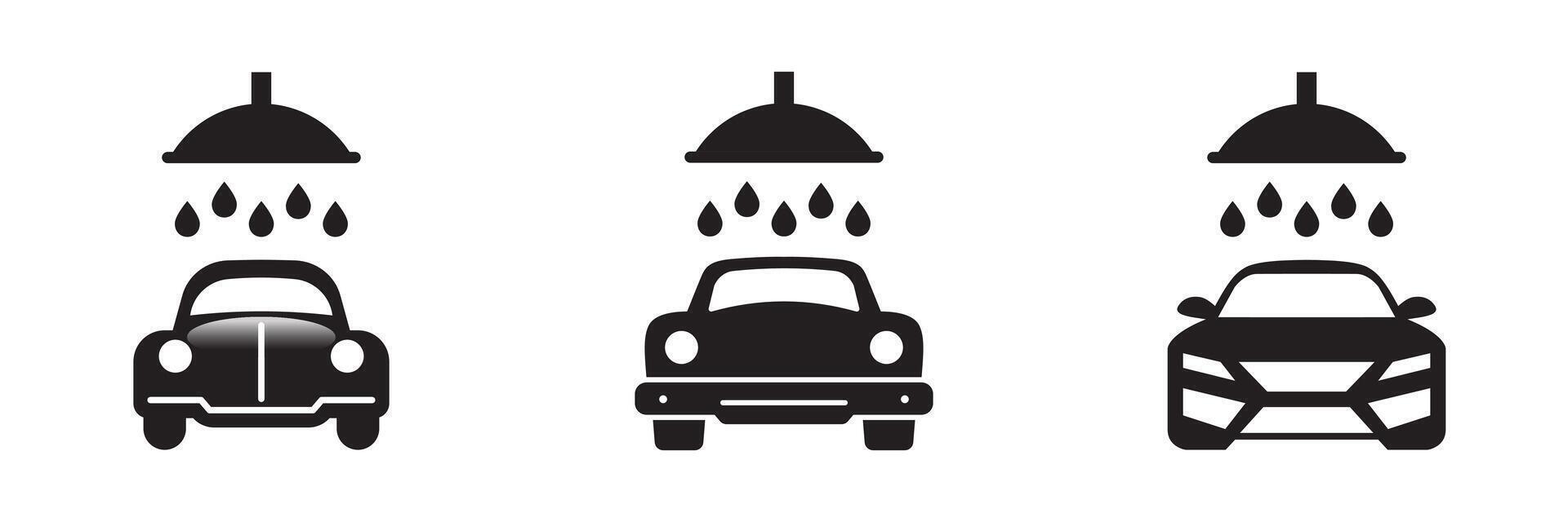 Car washing icon. Vector illustration.