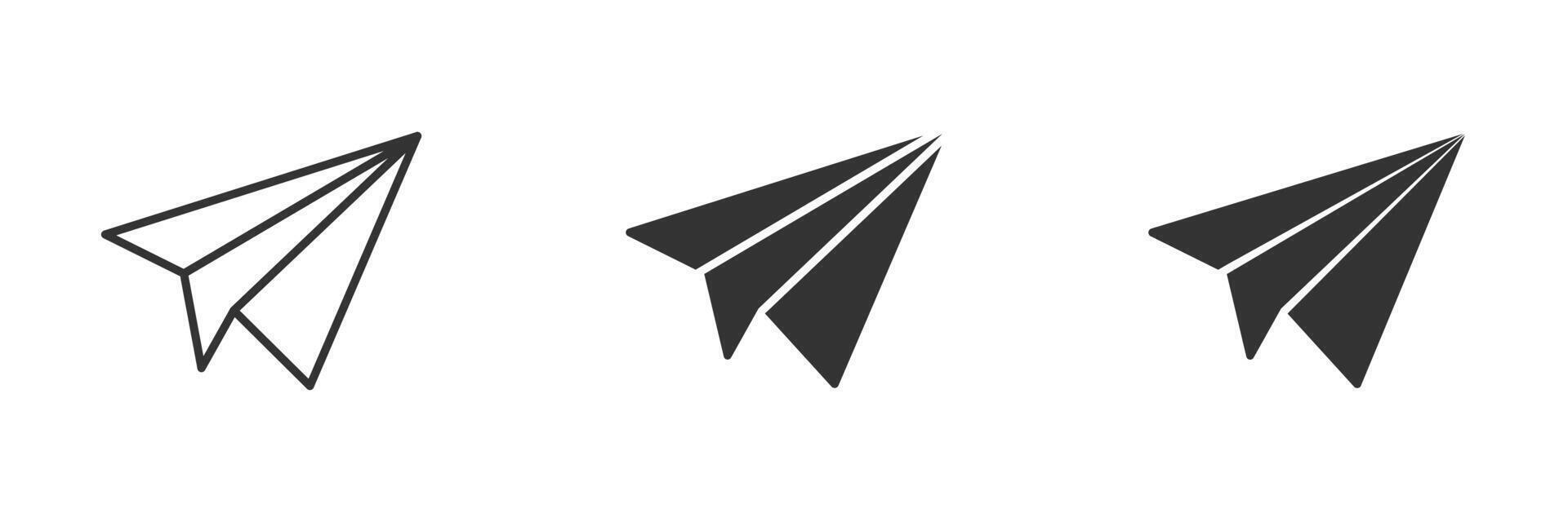 Paper plane icon. Vector illustration.