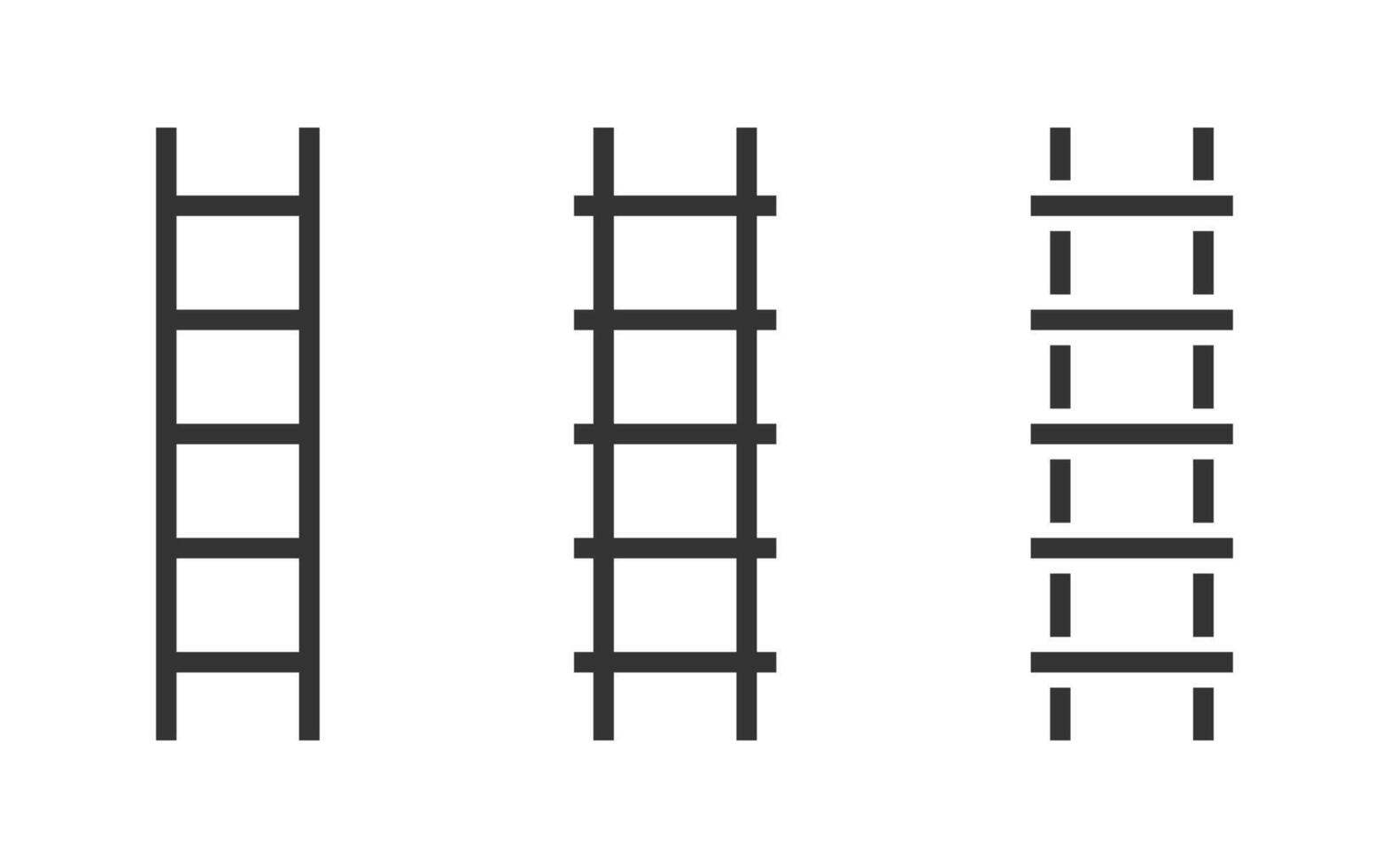 Ladder icon isolated on a white background. Vector illustration.