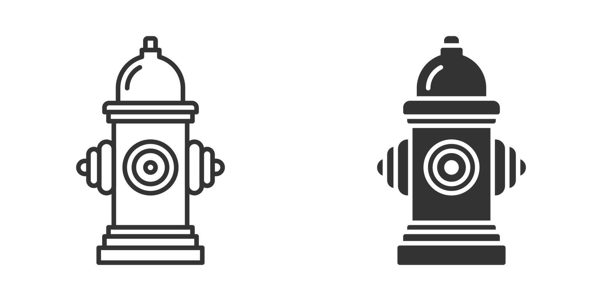 Fire hydrant icon. Vector illustration.