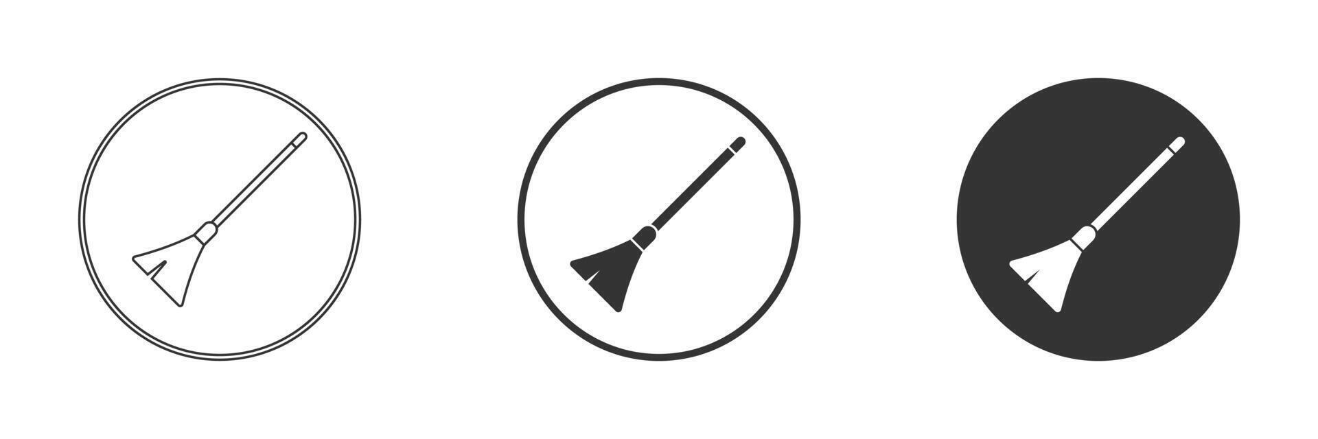 Broom icon. Vector illustration. Broom symbol.