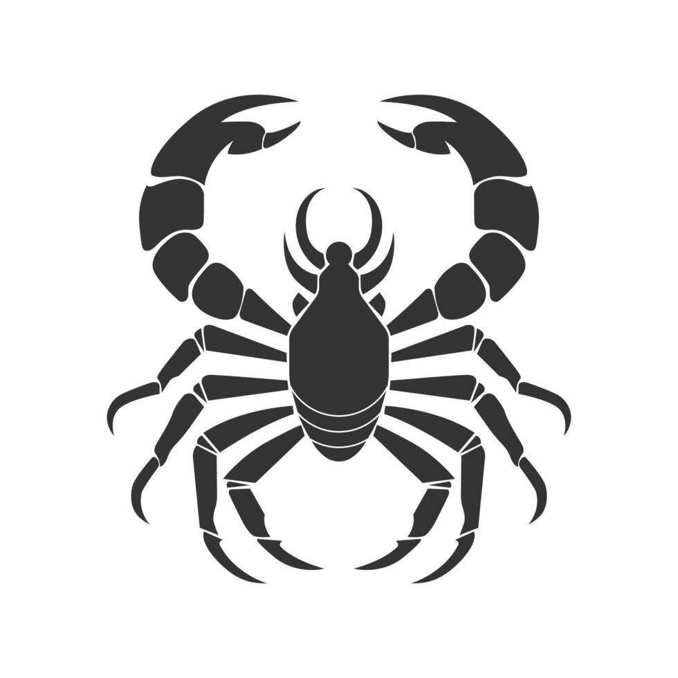 Abstract crab icon. Vector illustration.