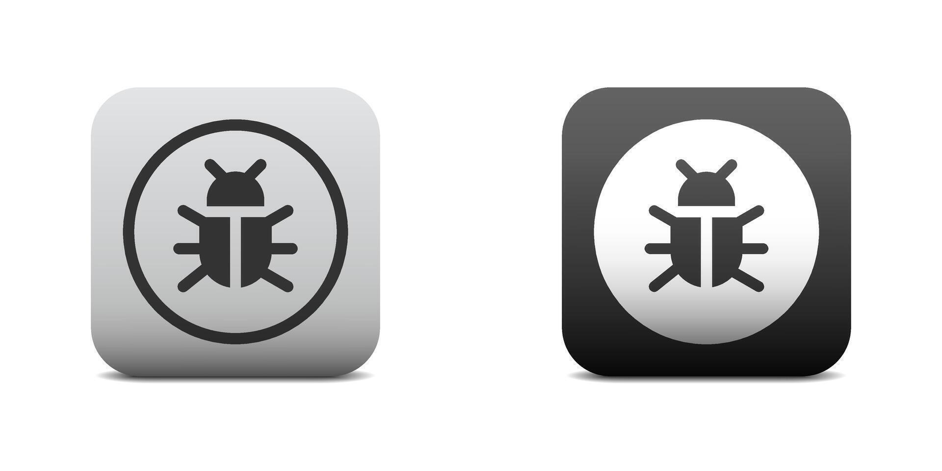 Beetle icon. Bug sign. Vector illustration.