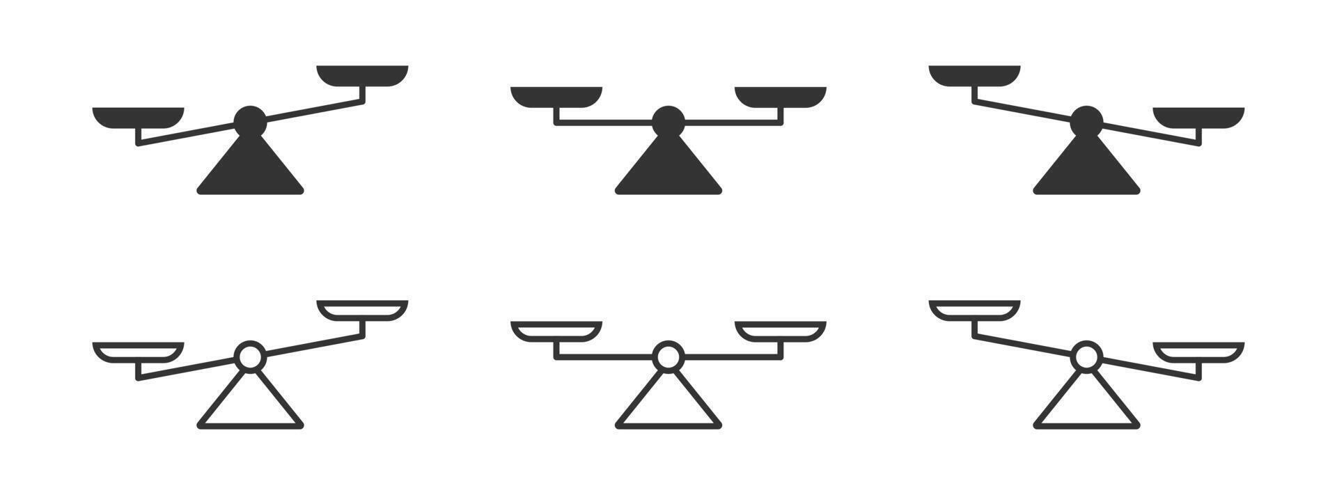 Scale icon set. Simple design. Vector illustration.