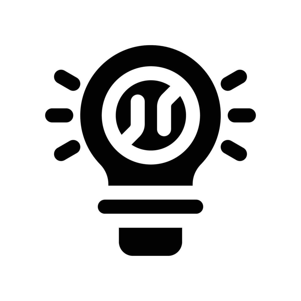 solution icon. vector glyph icon for your website, mobile, presentation, and logo design.