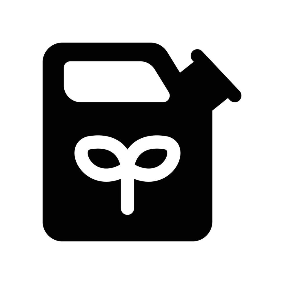 biofuel icon. vector glyph icon for your website, mobile, presentation, and logo design.