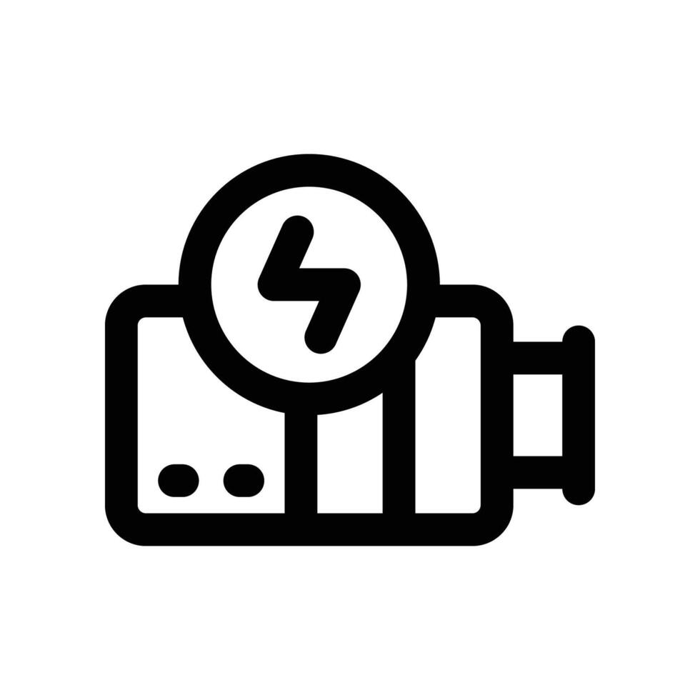 battery icon. vector line icon for your website, mobile, presentation, and logo design.