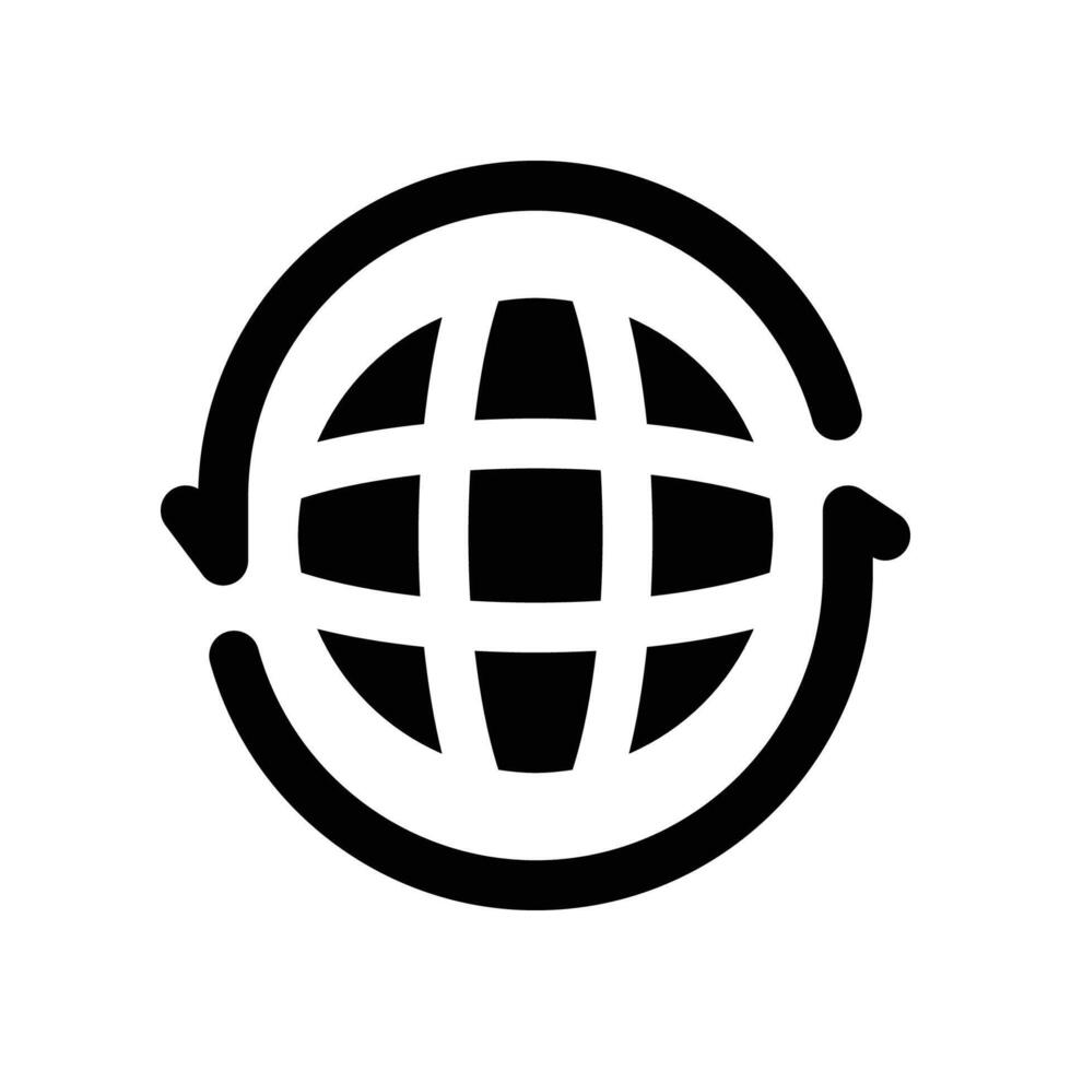 worldwide icon. vector glyph icon for your website, mobile, presentation, and logo design.