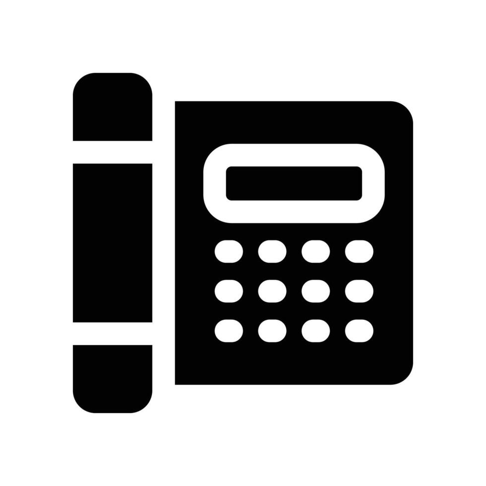 telephone icon. vector glyph icon for your website, mobile, presentation, and logo design.