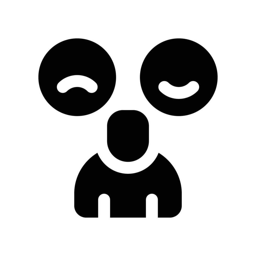 user rating icon. vector glyph icon for your website, mobile, presentation, and logo design.