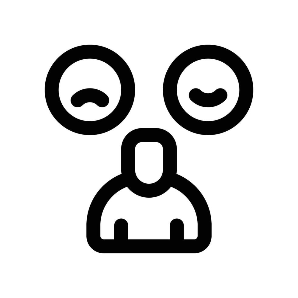 user rating icon. vector line icon for your website, mobile, presentation, and logo design.