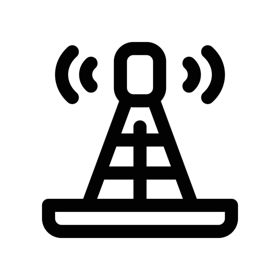 antenna icon. vector line icon for your website, mobile, presentation, and logo design.