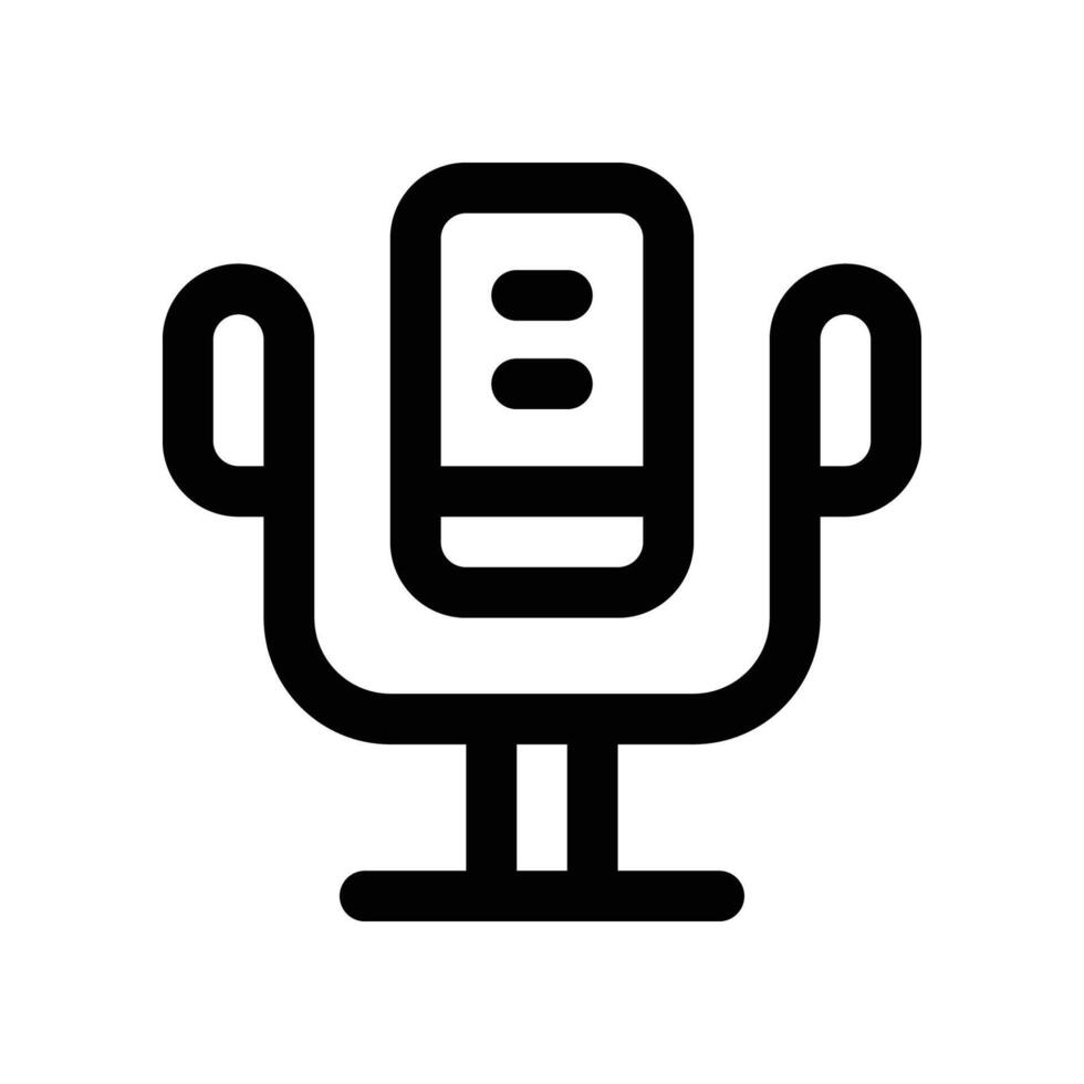 micrófono icono. vector línea icono para tu sitio web, móvil, presentación, y logo diseño.
