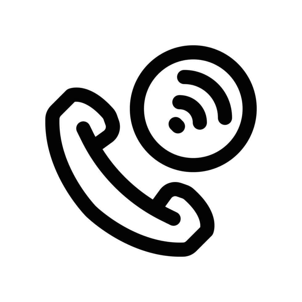 phone call icon. vector line icon for your website, mobile, presentation, and logo design.