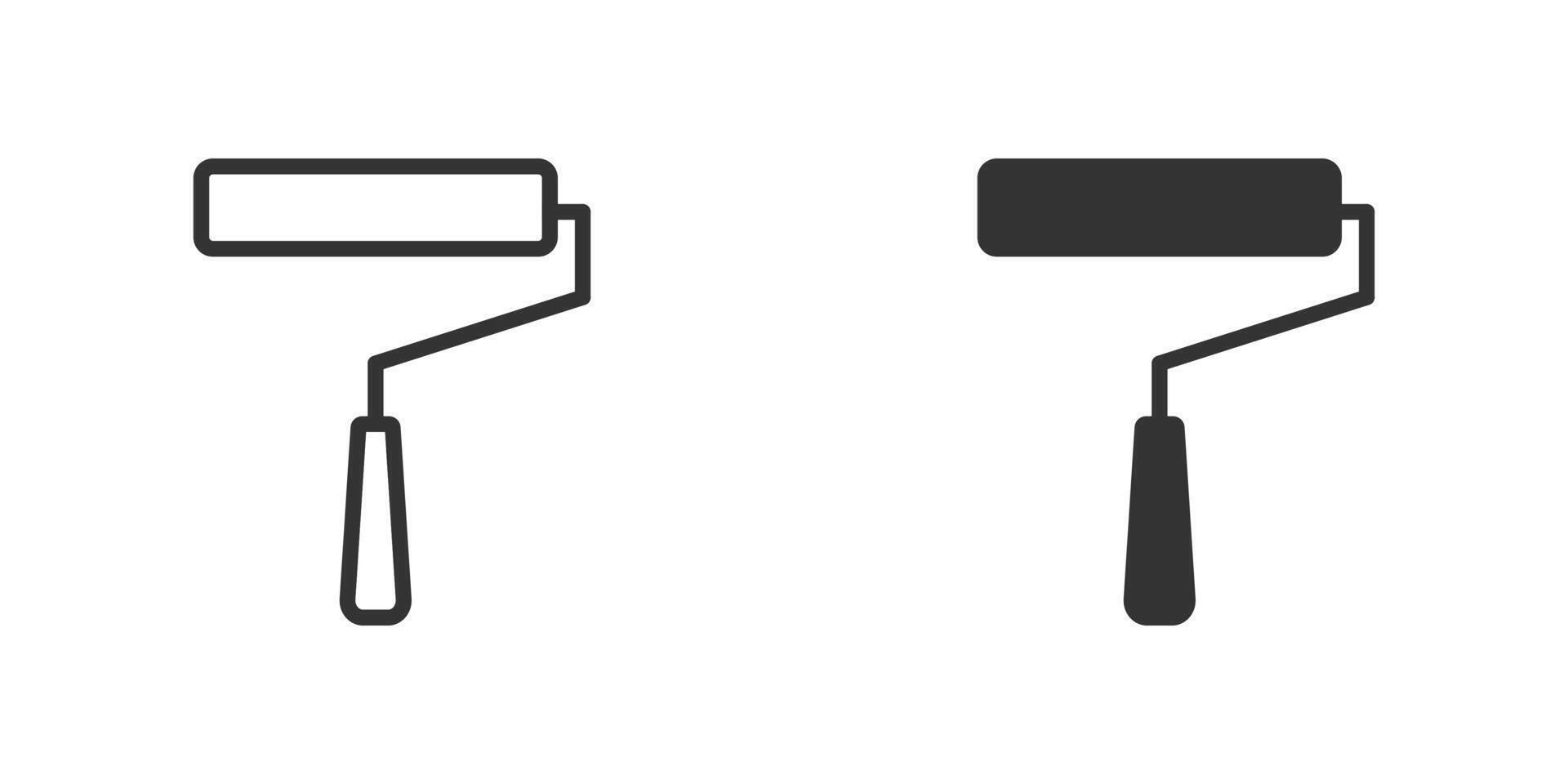 Paint roller icon. Vector illustration.