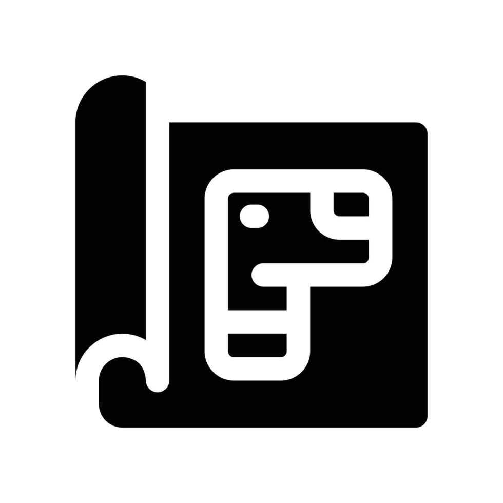 home blueprint icon. vector glyph icon for your website, mobile, presentation, and logo design.