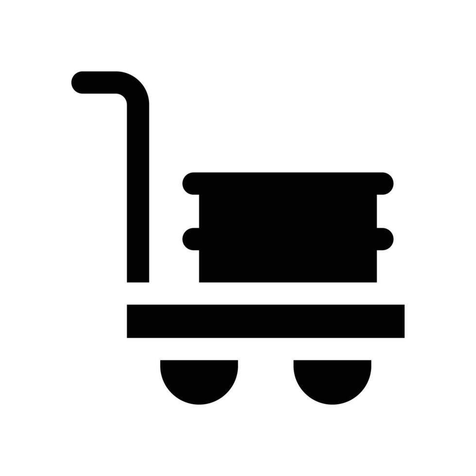 trolley icon. vector glyph icon for your website, mobile, presentation, and logo design.