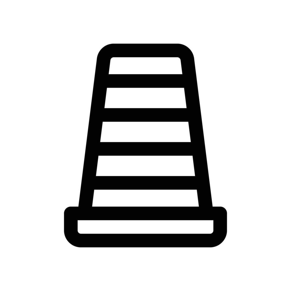 traffic cone icon. vector line icon for your website, mobile, presentation, and logo design.