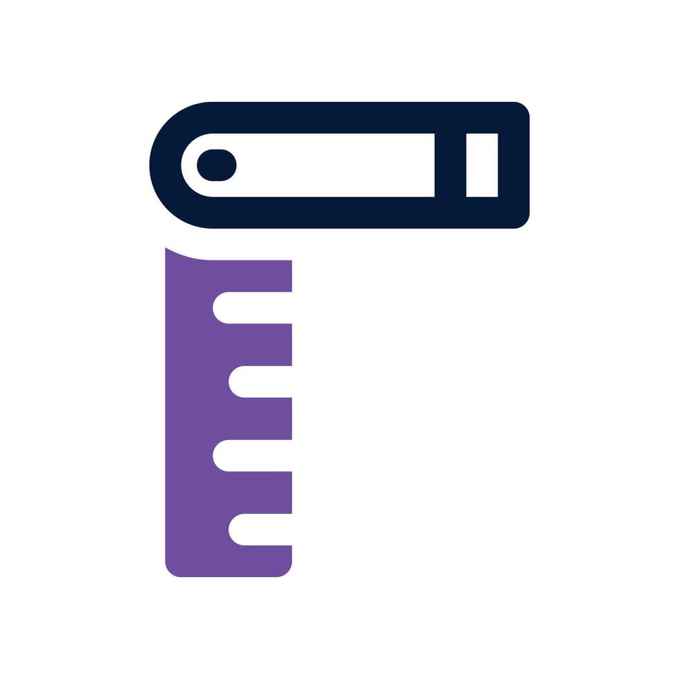 ruler icon. vector dual tone icon for your website, mobile, presentation, and logo design.