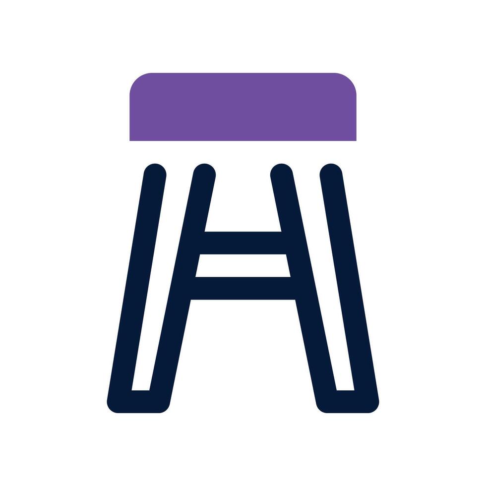 stool icon. vector dual tone icon for your website, mobile, presentation, and logo design.