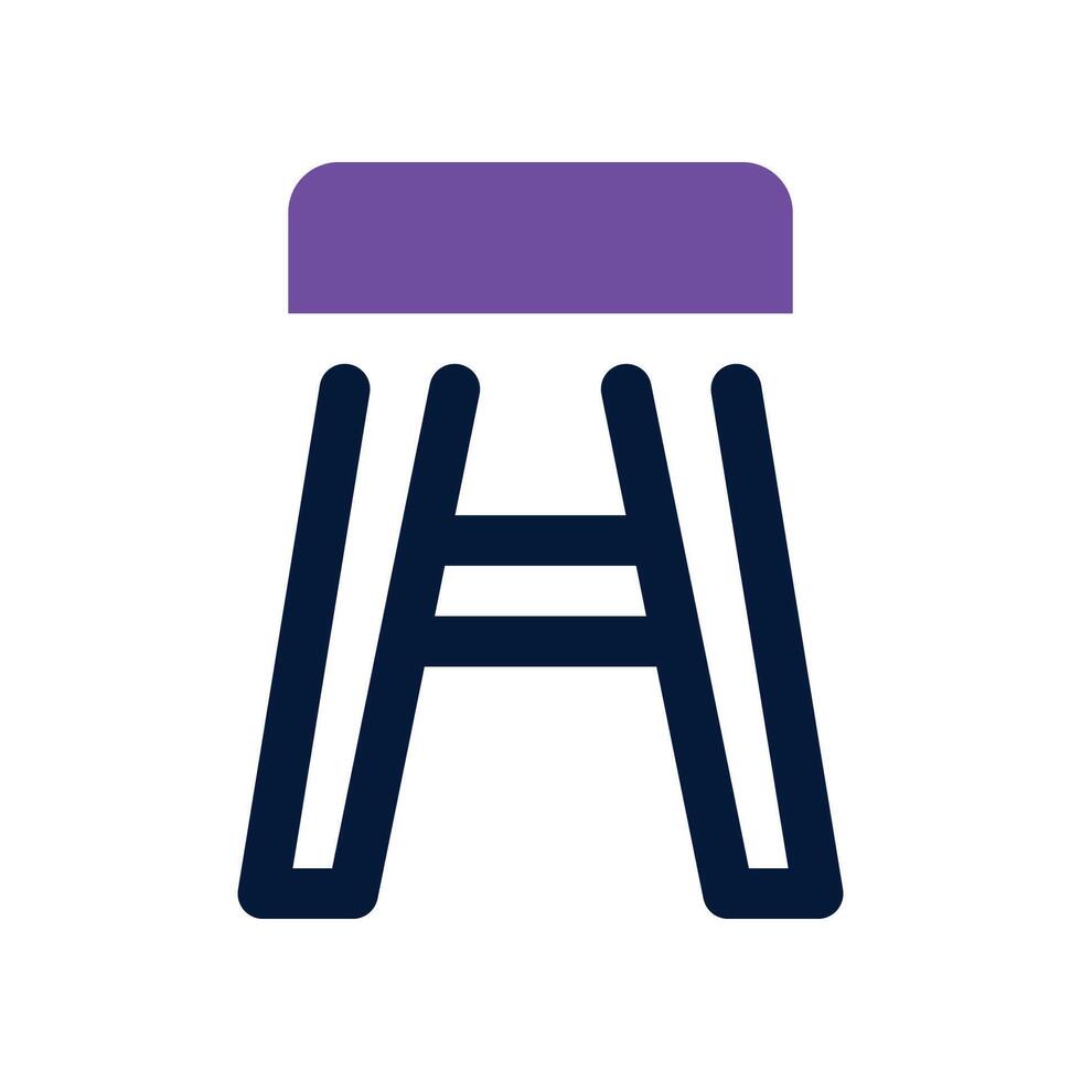 stool icon. vector dual tone icon for your website, mobile, presentation, and logo design.