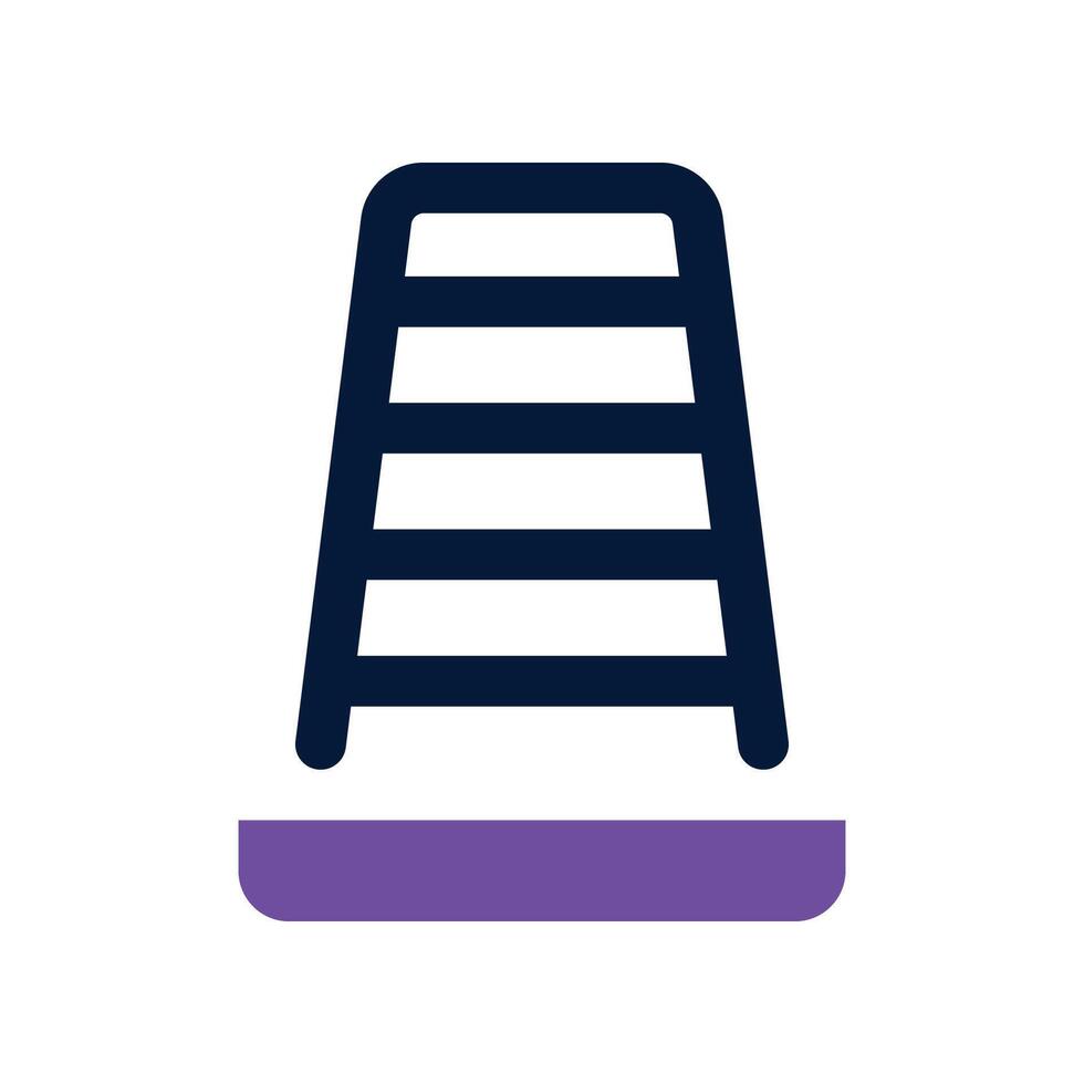 traffic cone icon. vector dual tone icon for your website, mobile, presentation, and logo design.