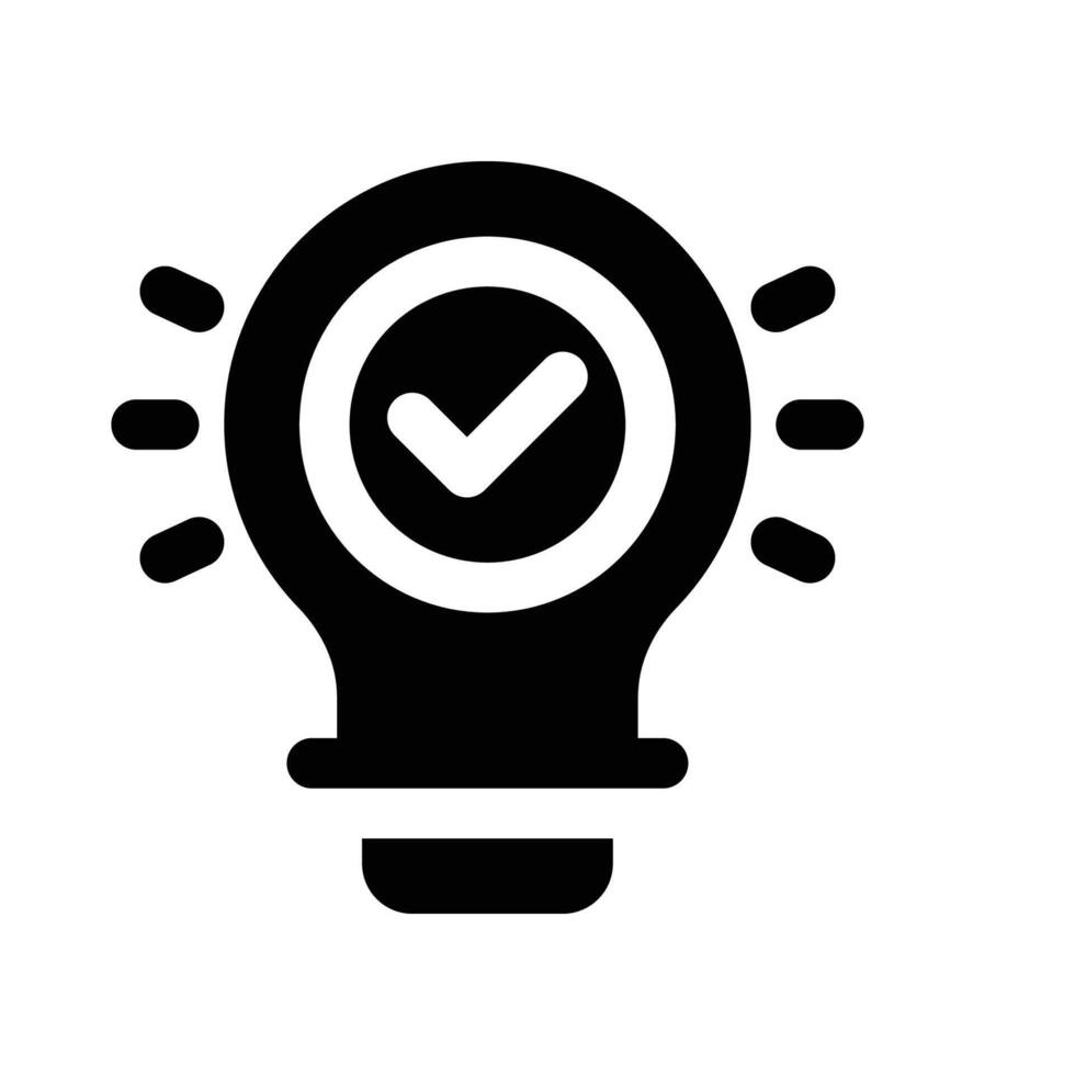 idea icon. vector glyph icon for your website, mobile, presentation, and logo design.