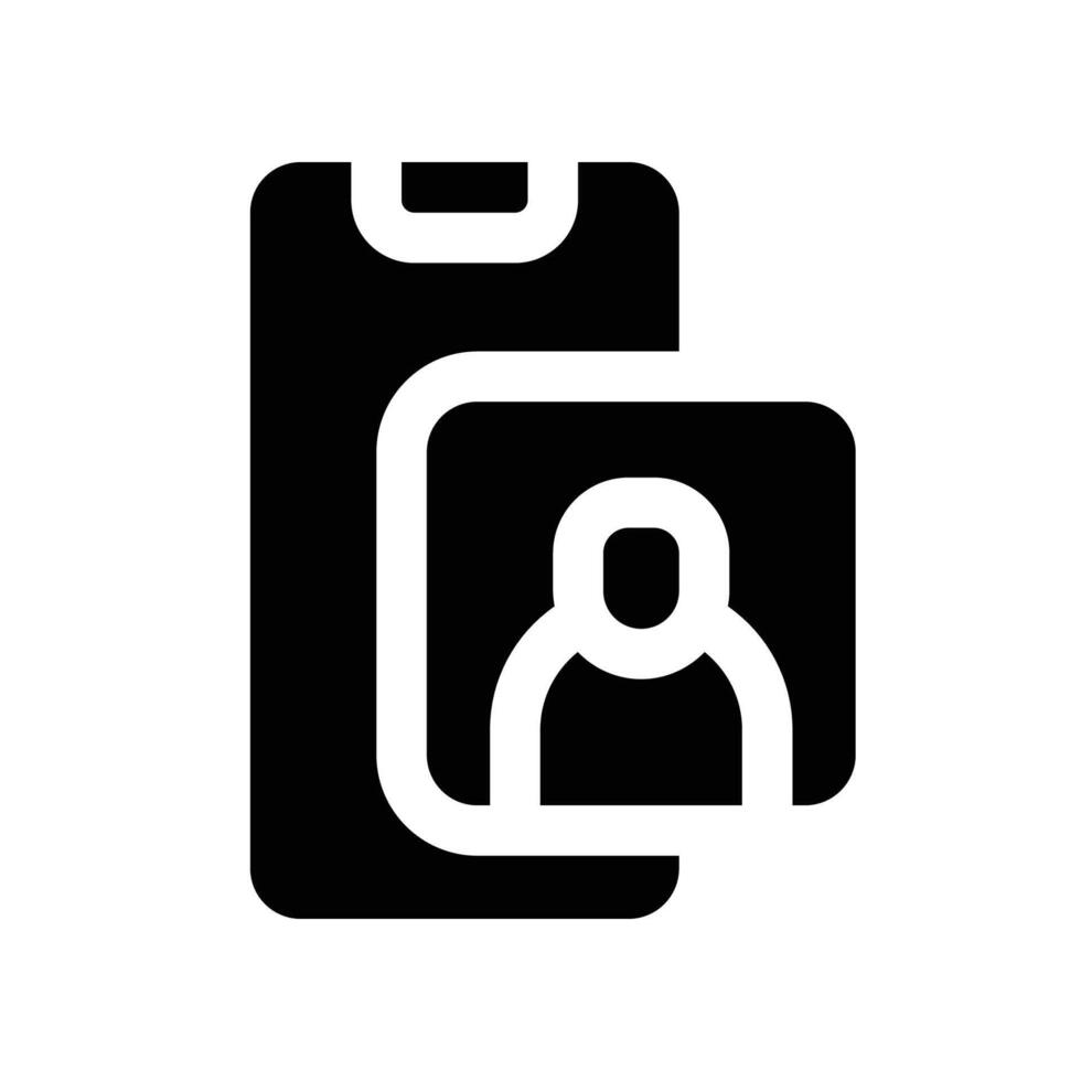 video call icon. vector glyph icon for your website, mobile, presentation, and logo design.