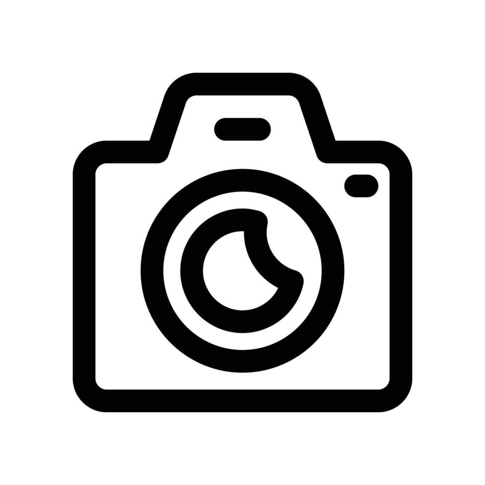 camera icon. vector line icon for your website, mobile, presentation, and logo design.