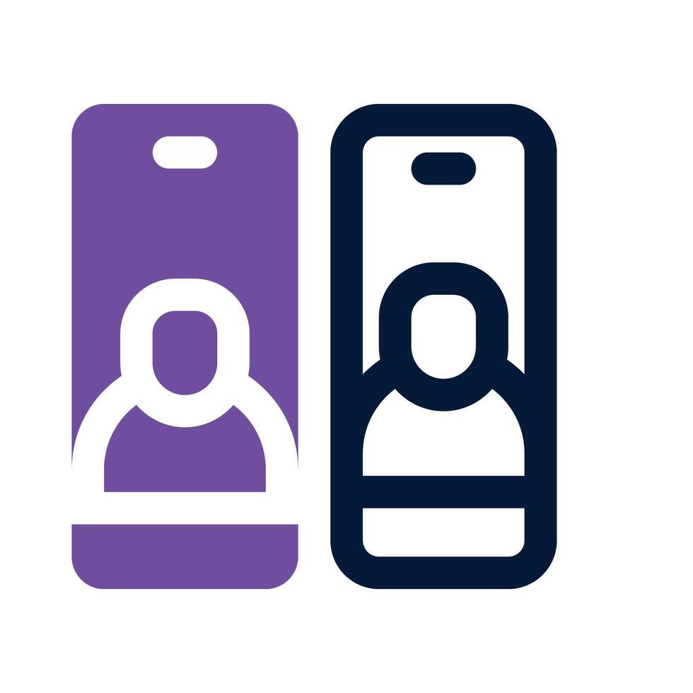 mobile call icon. vector dual tone icon for your website, mobile, presentation, and logo design.