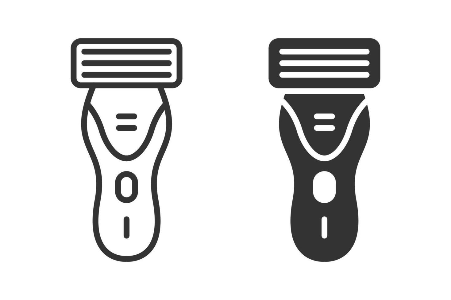 Shaver Icon Isolated On A  White Background. vector