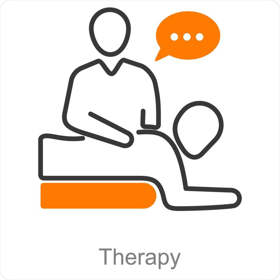 Therapy and wellness icon concept vector