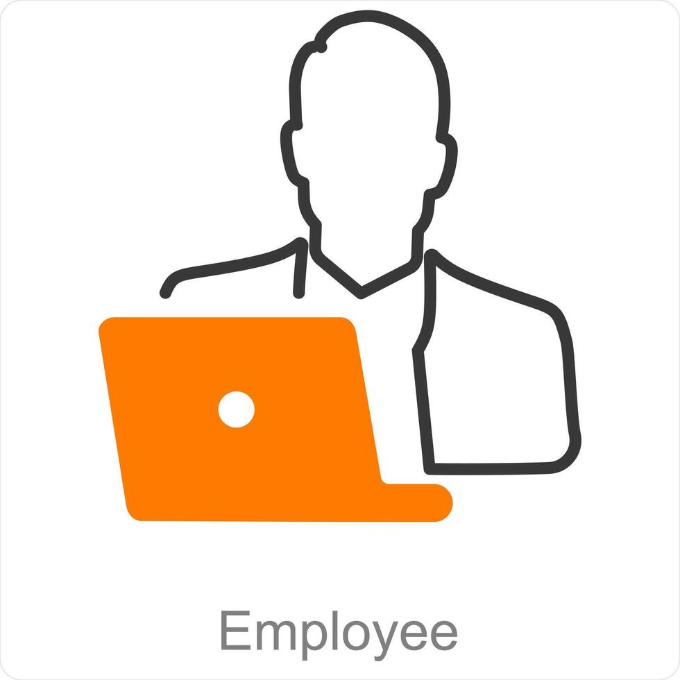 Employee and team icon concept vector