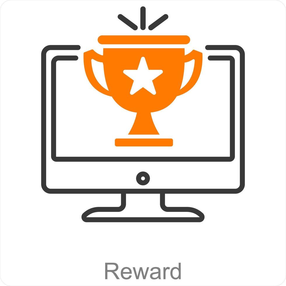 Reward and prize icon concept vector