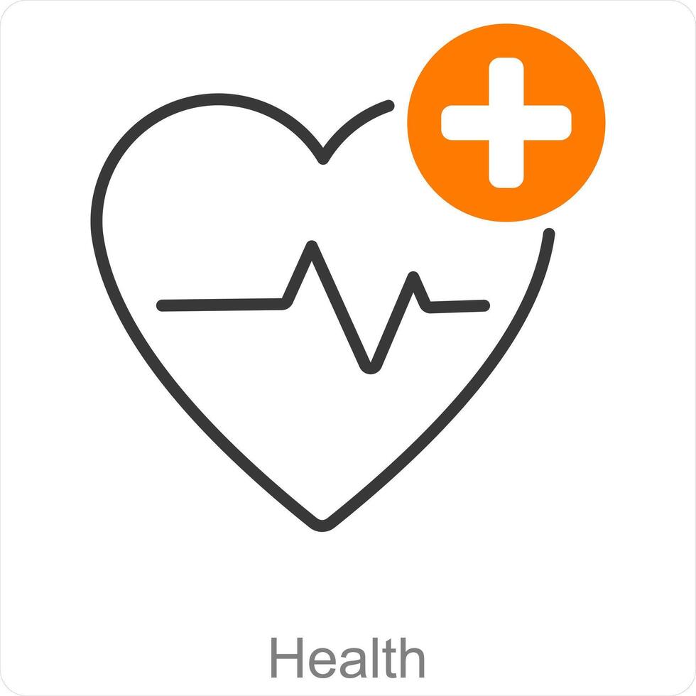 Health and wellness icon concept vector