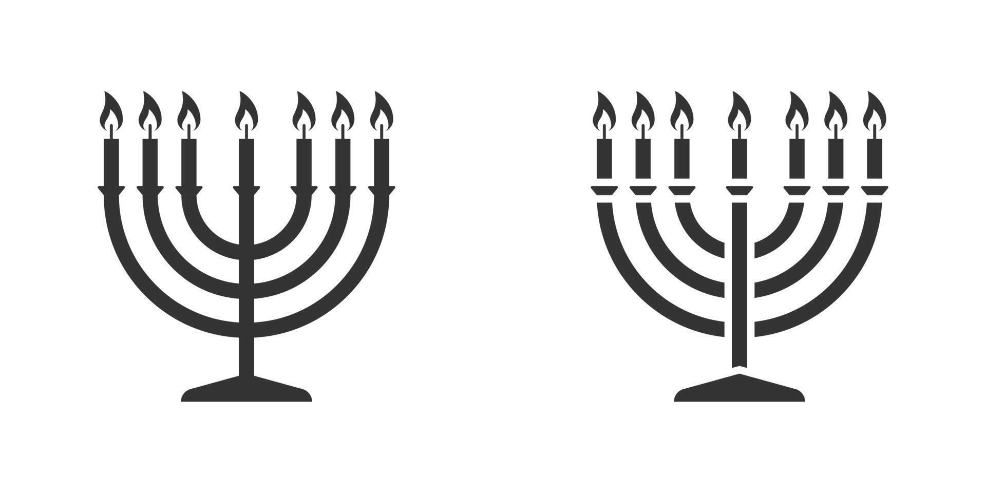 Menorah simple icon. Vector illustration.