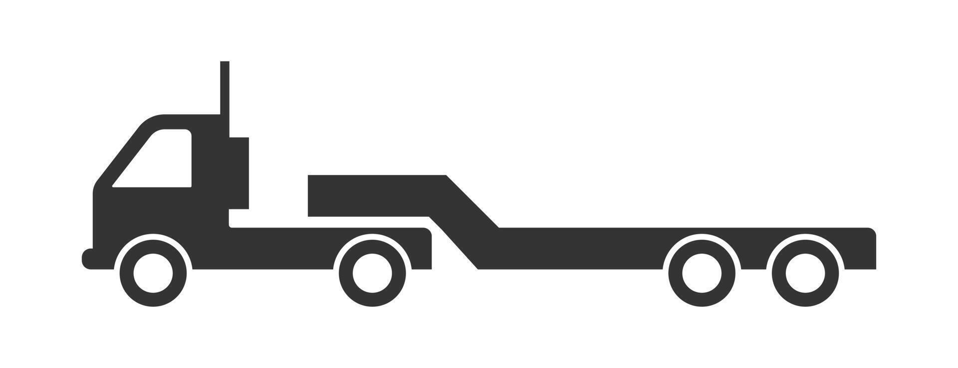 Big truck icon. Vector illustration.