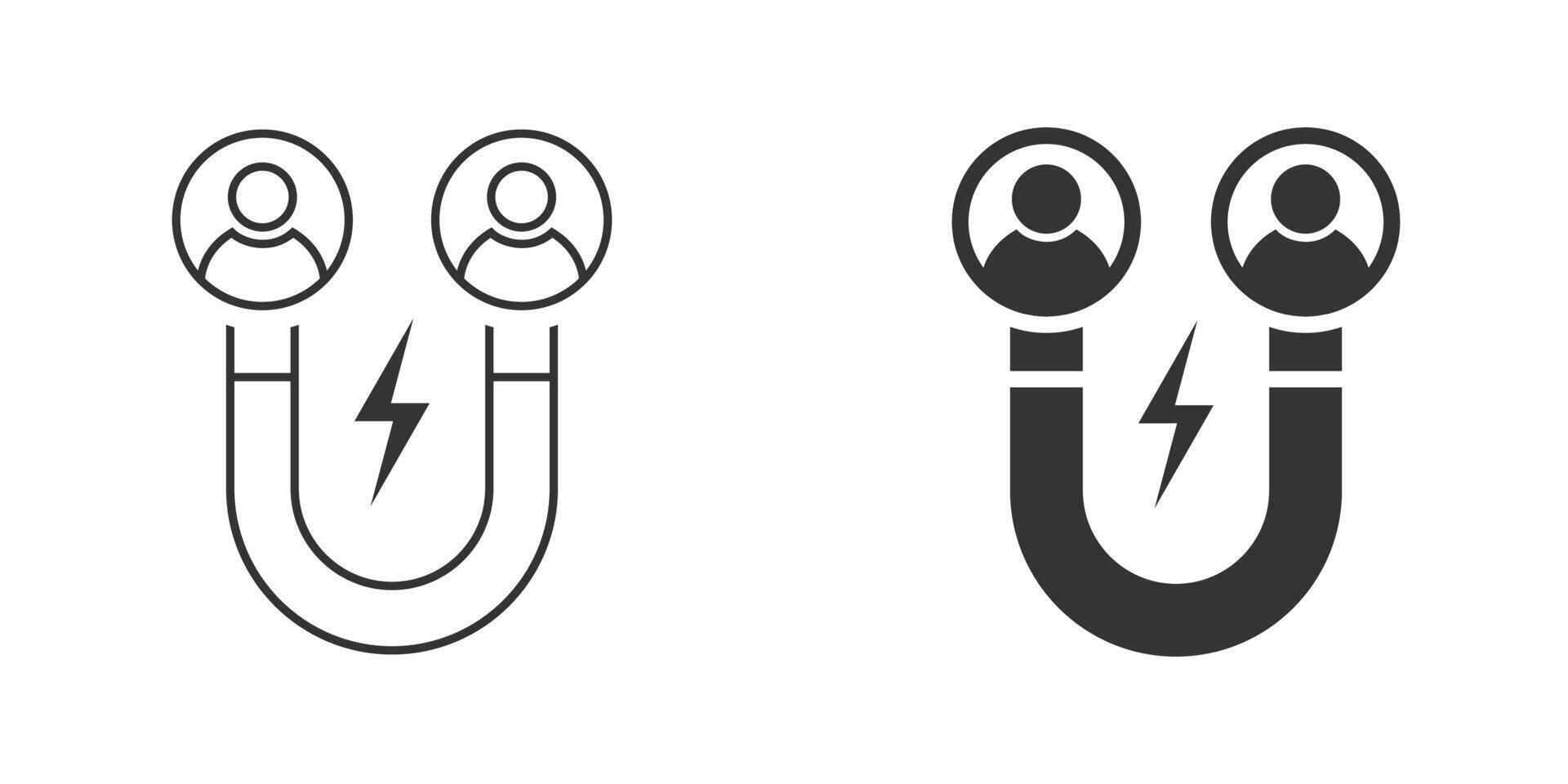 Customer attracting Icon. Vector illustration.