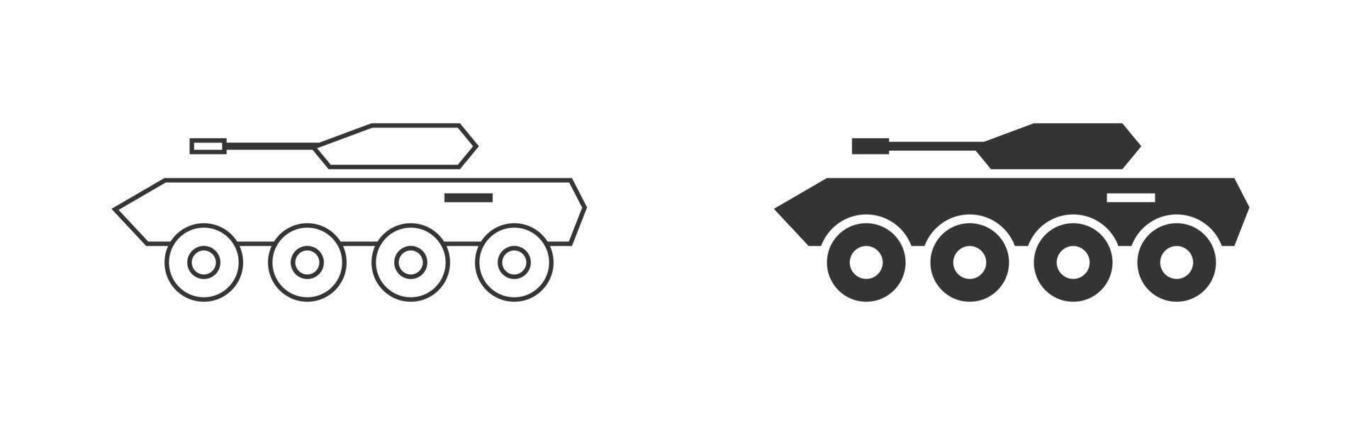 Armored Personnel Carrier icon. Vector illustration.